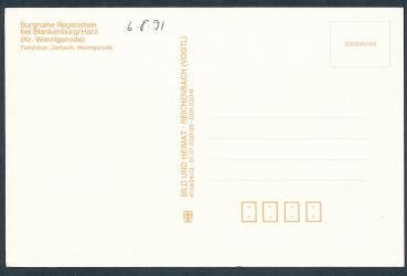 Preview: Burgruine Regenstein Kreis Wernigerode